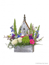 Clara's Cottage Wood box bird house