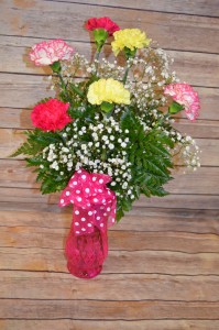 Classic 1/2 Dozen Carnation Vase
