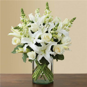 Classic All White Arrangement  in Brooklyn, NY | FLORAL FANTASY FLORIST