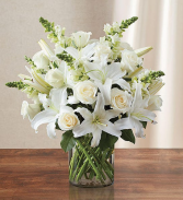 Classic All White Arrangement All Around Arrangement