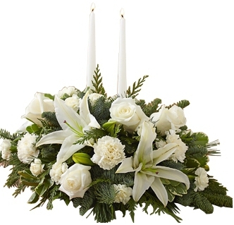 christmas flower centerpiece
