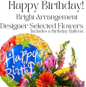 Classic Arrangement-Bright with Balloon  