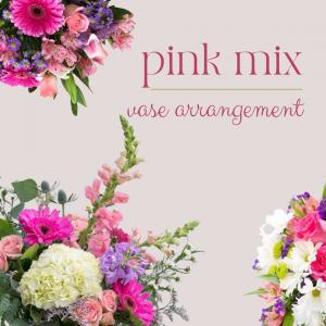 Vase  Arrangement-Pink Mix 