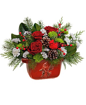 Classic Cardinal Centerpiece Floral