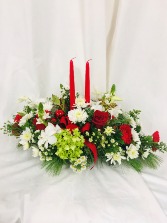 Classic Centerpiece with candles Christmas