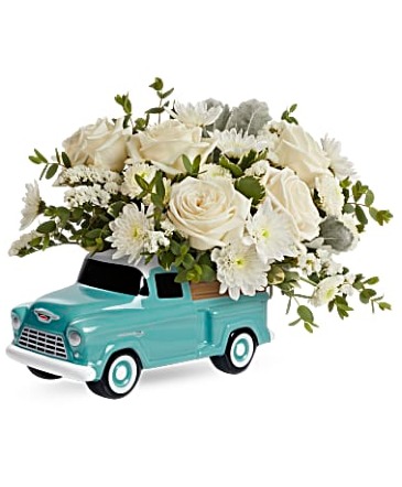 Classic Chevy Pickup Arrangement in Wray, CO | LEIGH FLORAL & GIFT Classic Chevy Pickup Arrangement in Wray, CO | LEIGH FLORAL & GIFT