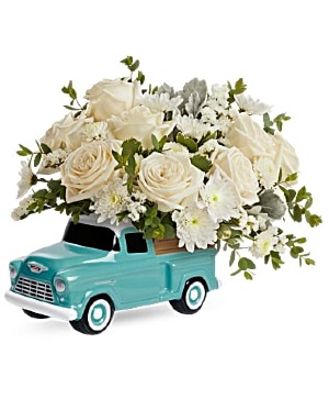 Classic Chevy Truck fresh floral Arrangement