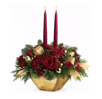 Classic Christmas Centerpiece In Burns Or 4b Nursery And Floral