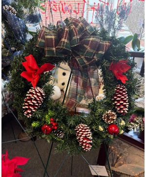 Classic Christmas Pinecone Wreath