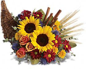 Classic Cornucopia Arrangement