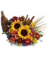 Classic Cornucopia Thanksgiving Arrangement