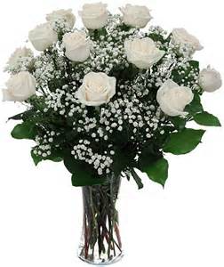 Classic Doz White Roses Fresh Flowers