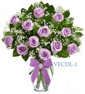 Classic Dozen Purple Floral Arrangement