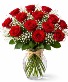 Classic One Dozen ~ Red Rose Arrangement  