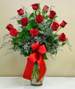 DOZEN RED ROSES Arrangement of Flowers in Riverside, CA | Willow Branch Florist of Riverside