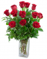 Classic Dozen Red Roses Flower Arrangement