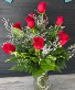 Classic Dozen Red Roses  Vase arrangement 