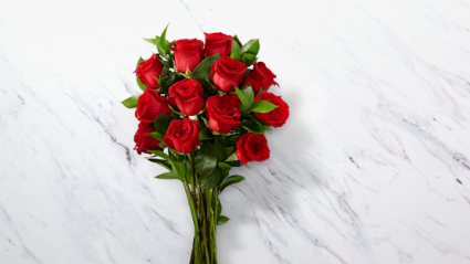 Classic Dozen Red Roses Wrapped Roses