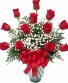 Classic Dozen Rose Arrangement 