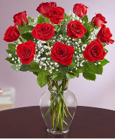 Classic Dozen Rose Bouquet Your Color Choice