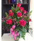 Classic Dozen Roses Red Rose Arrangement