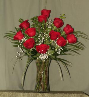 Classic Dozen Roses  Valentine's Day Arrangement 