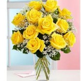 Classic Dozen Yellow Roses 