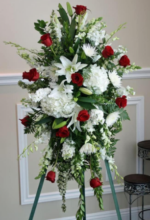 Classic Elegance Standing Spray  in Ozone Park, NY | Heavenly Florist