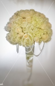 Classic Elegance White Flowers  Wedding Centerpiece  