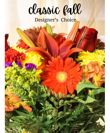 Classic Fall Designers Choice Fall in Dushore, PA | Franklin's Small Town Flowers