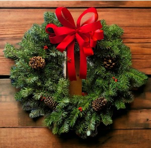 Classic Fresh Douglas Fir Wreath