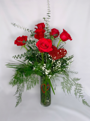 Classic Half Dozen Long Stemmed Red Roses 
