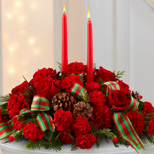 Classic Holiday Centerpiece Fresh Flowers in Cleveland, TX | EASY STREET FLORIST Classic Holiday Centerpiece Fresh Flowers in Cleveland, TX | EASY STREET FLORIST