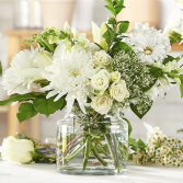 Classic Ivory Bouquet Flower Arrangement