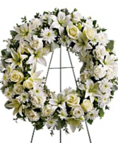 Classic Light  Funeral Wreath