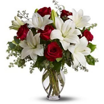 Classic Lily Rose  Arrangement in Napoleon, OH | Anything Grows Napoleon