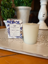 Classic Linen Candle Cube Votive