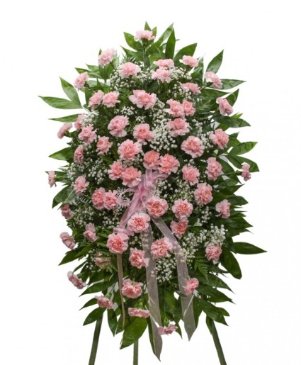 Classic Pink Carnation Standing Spray