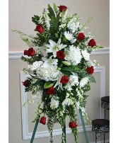 CLASSIC RED AND WHITE  FUNERAL 