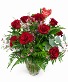 Long Stem Red Rose Bouquet Valentine's Dozen