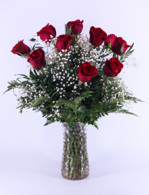 Classic Red Long-Stem Dozen Roses