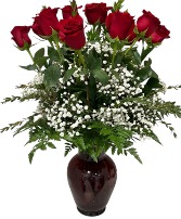 Classic Red Roses  Flower Arrangement