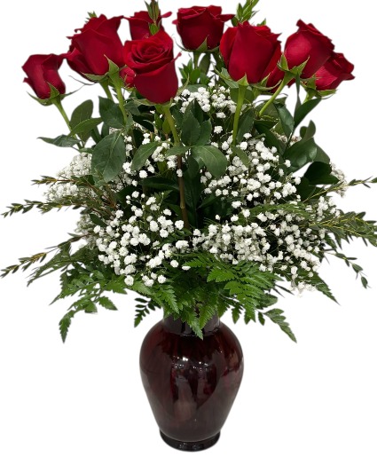 Classic Red Roses  Flower Arrangement