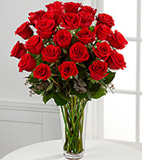 12, 18 or 24 Classic Red Roses Rose Arrangement