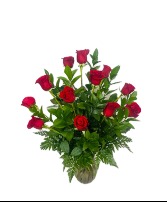 CLASSIC RED ROSE'S  ROSE ARRANGEMENT 