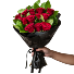 Classic Red Roses Wrapped Bouquet