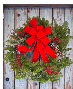 Classic Red Wreath 