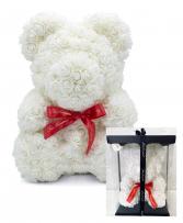*SOLD OUT* Large CLASSIC ROSE BEAR - WHITE 