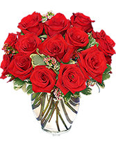 Classic Rose Royale 18 Red Roses Vase in Omaha, Nebraska | FLOWERAMA ON PACIFIC