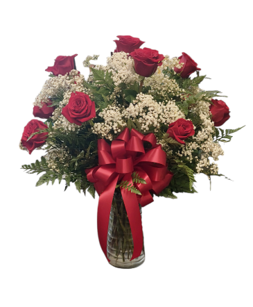 Classic Roses By the Dozen - Red Rose Arrangement in Sun City Center, FL | SUN CITY CENTER FLOWERS AND GIFTS